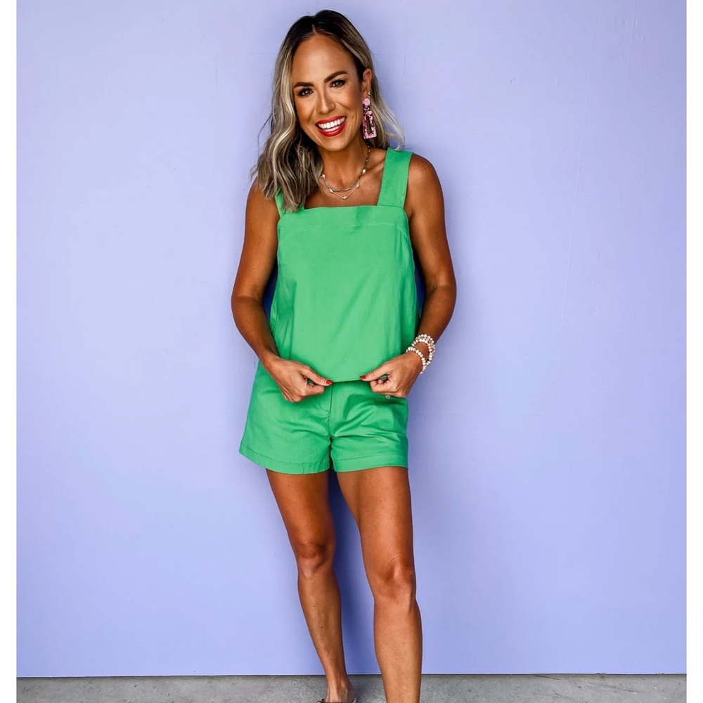 Green Short set